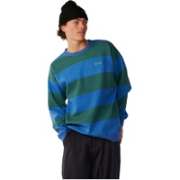 Da Uomo Disordine Strisce Crew Maglione